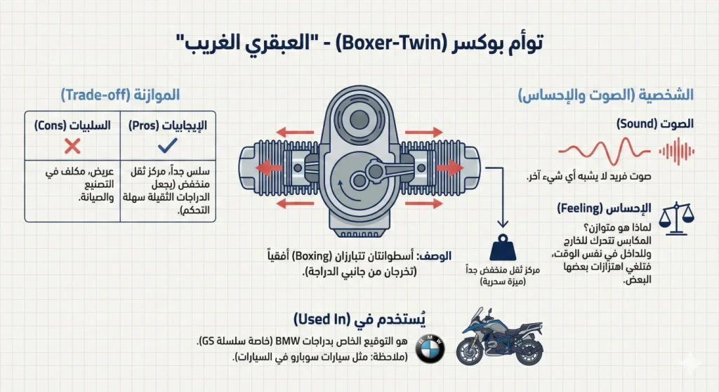 محرك بوكسر بأسطوانتين أفقيتين متقابلتين من طراز BMW
