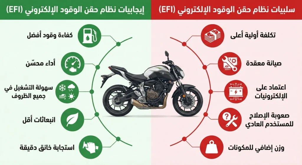 إيجابيات وسلبيات نظام حقن الوقود الإلكتروني